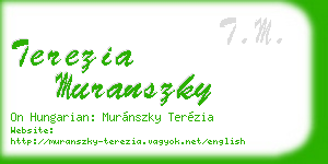 terezia muranszky business card